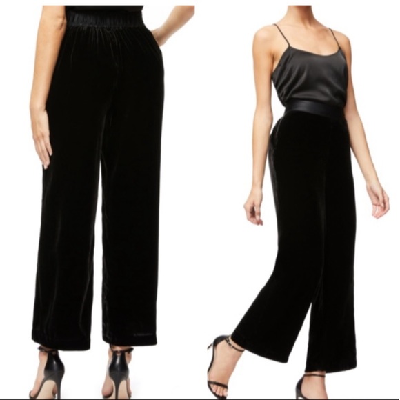 Good American Pants - NWT Good American Fluid Velvet Pants